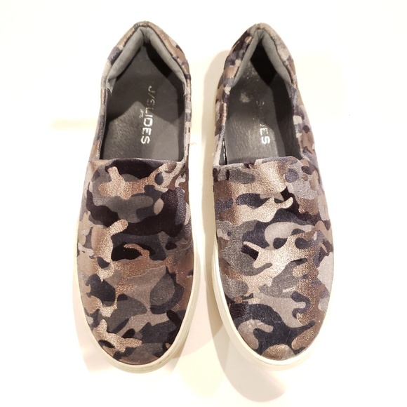 J slides slip on sneakers size 7 camo grey - Picture 4 of 7